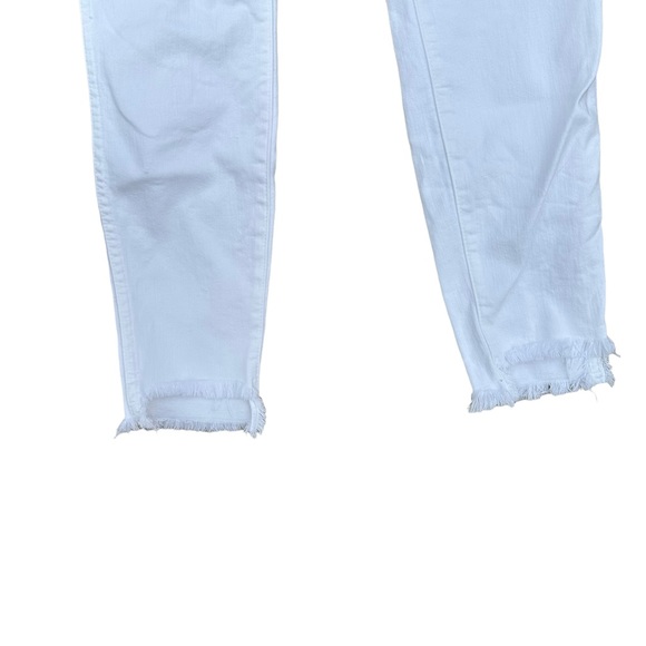 Madewell High-Rise Skinny Jeans in Pure White: Step-Hem Edition Women Stretch 27 - Picture 7 of 13